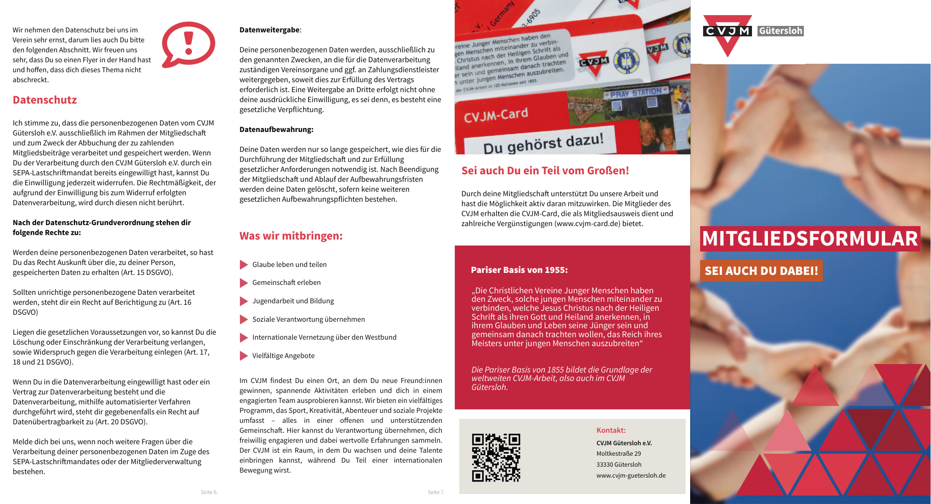 Vorschau des Mitgliedsantrags