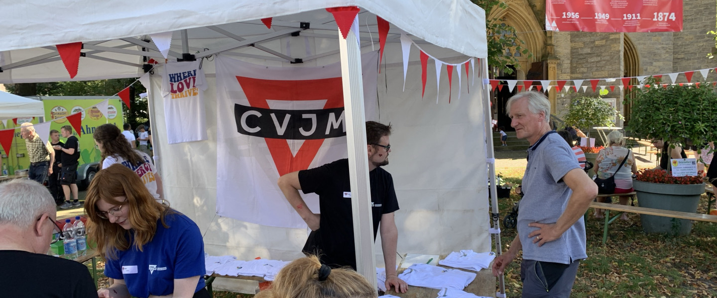 CVJM Gütersloh Stand beim 150-jährigen Jubiläum