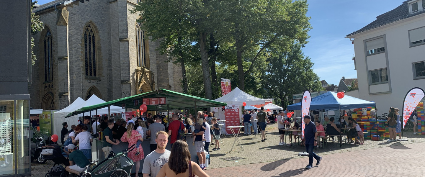 CVJM Gütersloh beim Jubiläumsfest in der Innenstadt