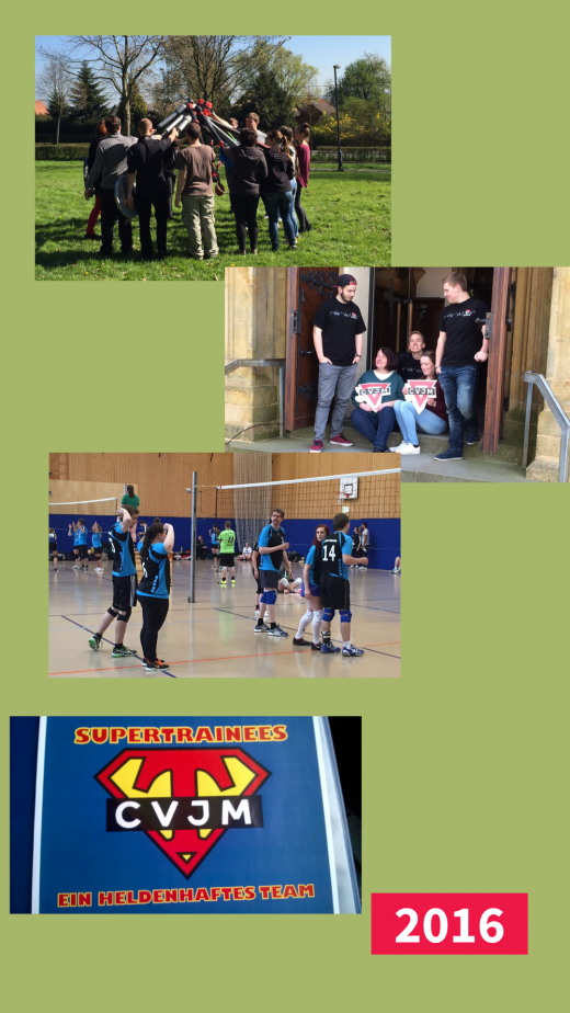 Trainees und Sportangebote im CVJM Gütersloh 2016