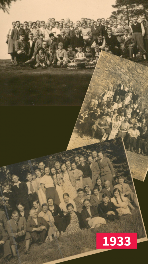 Historische Gruppenbilder des CVJM Gütersloh 1933