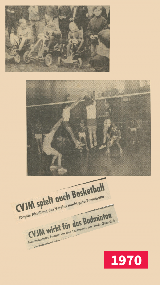 Sportarten im CVJM Gütersloh 1970