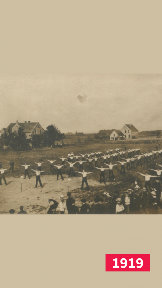 Sportliche Vorführung des CVJM Gütersloh 1919