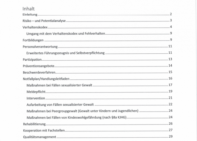 Schutzkonzept