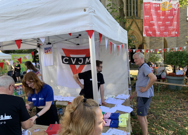 CVJM Gütersloh Stand beim Jubiläum